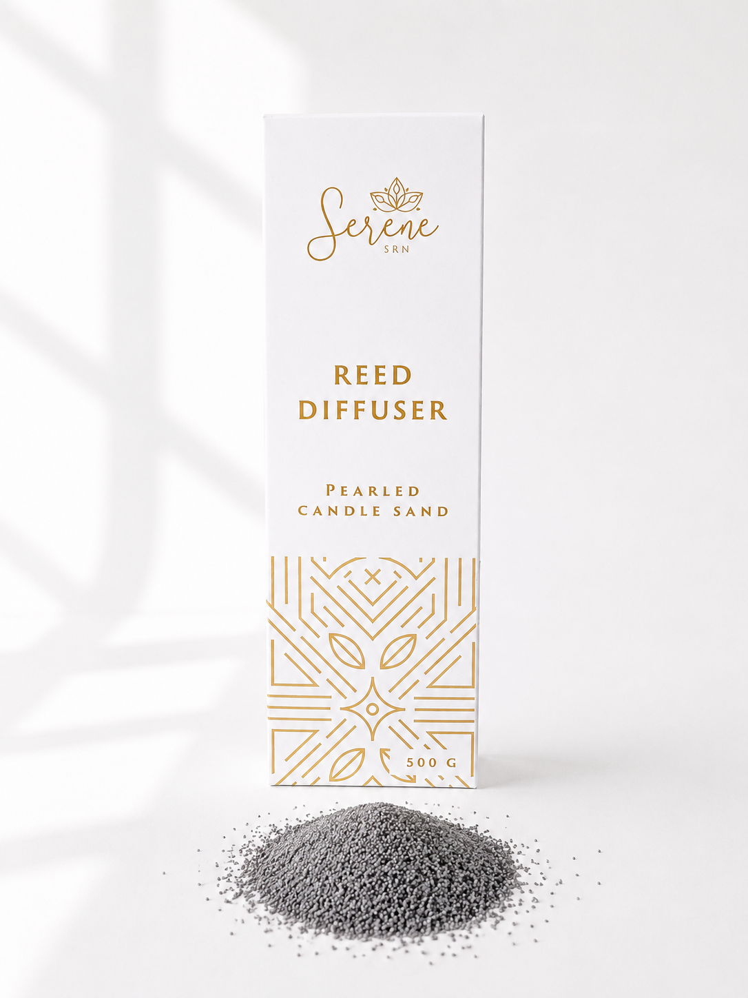 Dark Grey Pearled Candle Sand