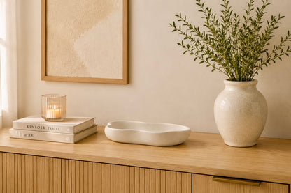Organic Cast Stone Vase