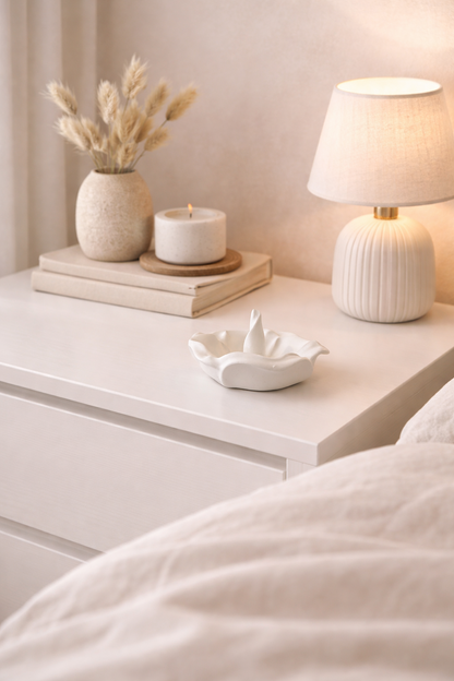 Petal Cast Stone Vase