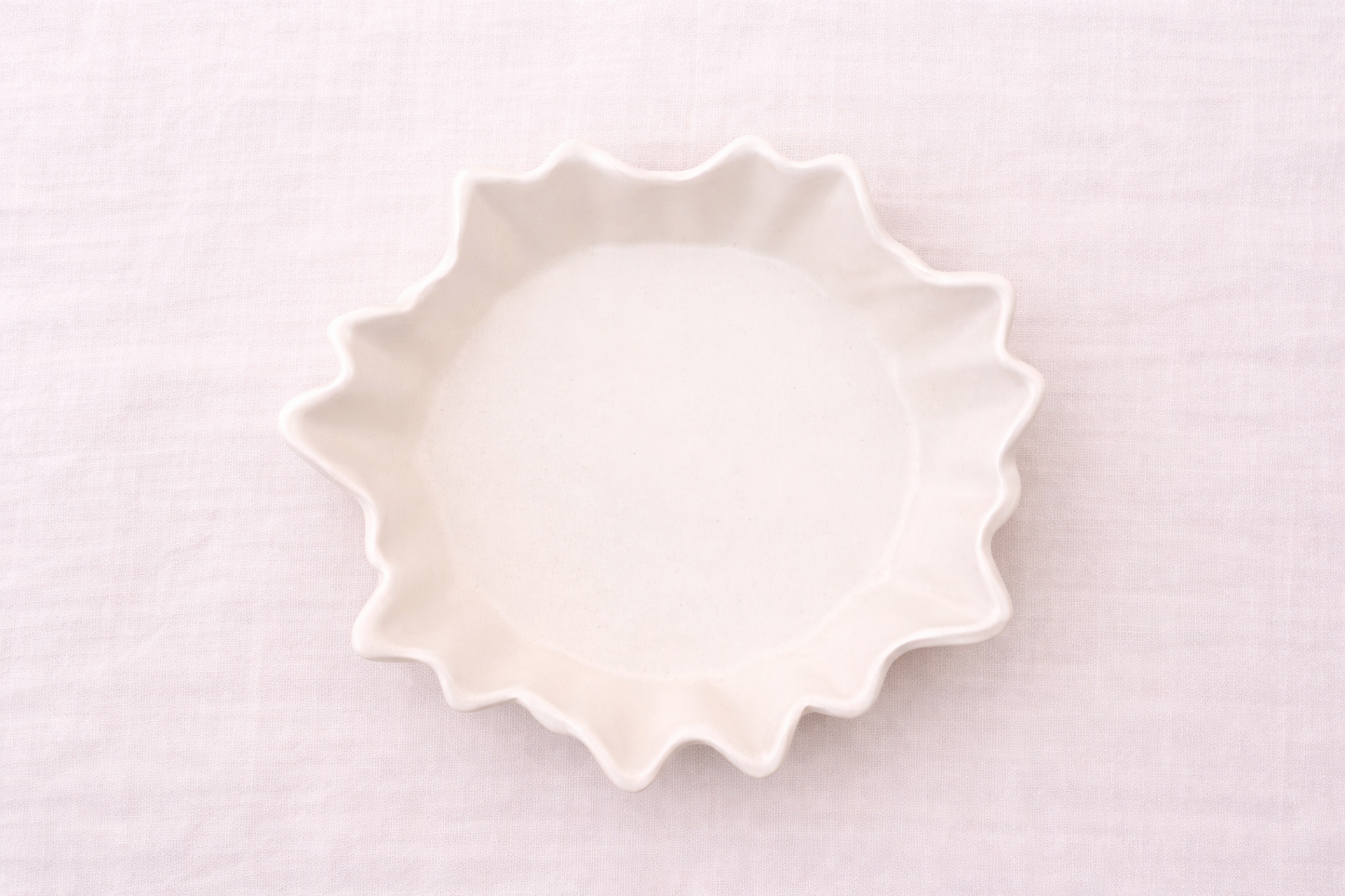 Wavy Cast Stone Vase