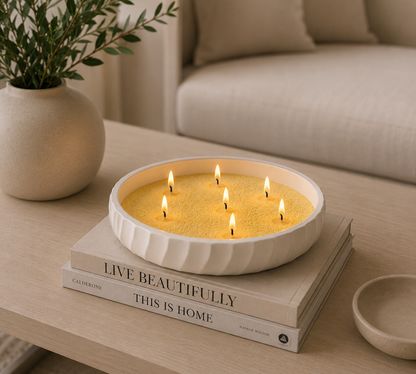 Yellow Pearled Candle Sand